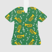 * Marching Bariton Muzieknoten Ornament (voorkant)