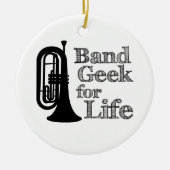 Marching Baritone Band Geek Keramisch Ornament (Voorkant)
