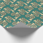 Marching Baritone Crosshatch Cadeaupapier (Hoek)