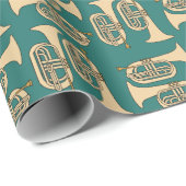 Marching Baritone Crosshatch Cadeaupapier (Rol Hoek)