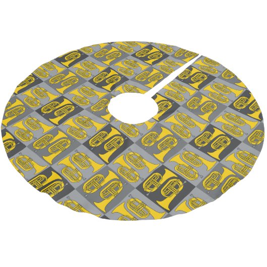 Marching Baritone Crosshatch Kerstboom Rok (Gekanteld)