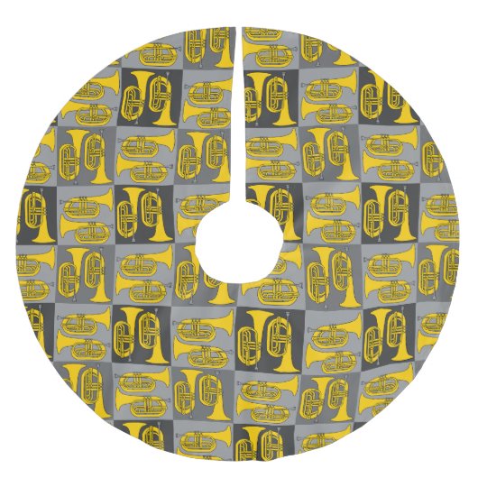 Marching Baritone Crosshatch Kerstboom Rok (Voorkant)