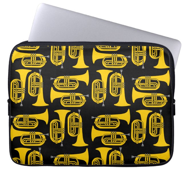 Marching Baritone Crosshatch Laptop Sleeve (Voorkant)