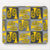 Marching Baritone Crosshatch Muismat (Voorkant)