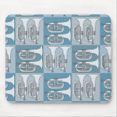 Marching Baritone Crosshatch Muismat (Voorkant)