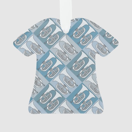 Marching Baritone Crosshatch Ornament (achterkant)