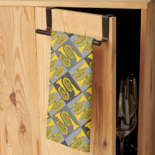 Marching Baritone Crosshatch Theedoek