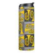 Marching Baritone Crosshatch Thermosbeker (Gedraaid links)