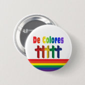 Marching Crosses De Colores Button (Voorkant /achterkant)