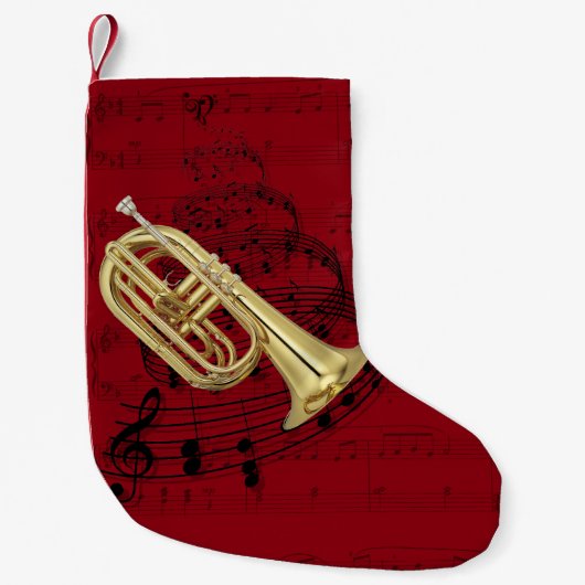 Marching Euphonium music stocking Kleine Kerstsok (Voorkant)