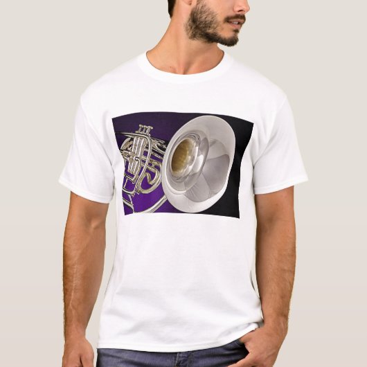 Marching French Horn T Shirt (Voorkant)