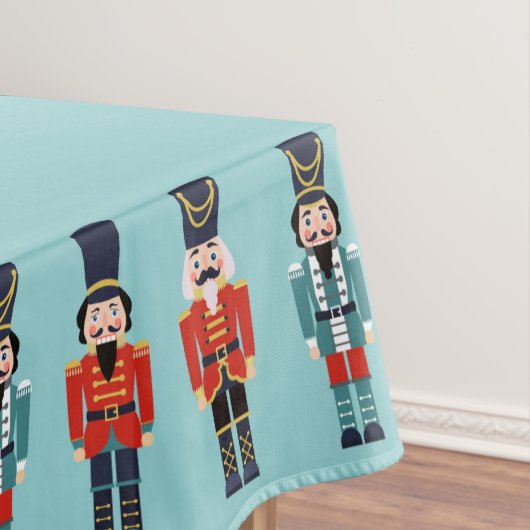Marching Nutcrackers op Sage Background Tafelkleed (Voorbeeld)