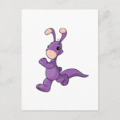 Marching paarse Blumaroo Briefkaart (Voorkant)