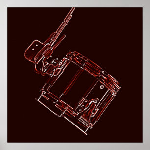 Marching Snare Drum of Drummer Poster