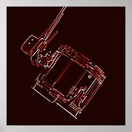 Marching Snare Drum of Drummer Poster (Voorkant)