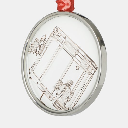 Marching Snare Drum Ornament (Links)