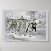 Marching to vecht voor vrijheid poster (Voorkant)