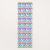 Marching Waterverf Unicorns Yoga Mat (Achterkant)