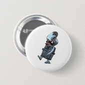 Marchingband Gonk Droid Ronde Button 5,7 Cm (Voorkant /achterkant)