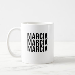 Marcia. Marcia. Marcia. Koffiemok