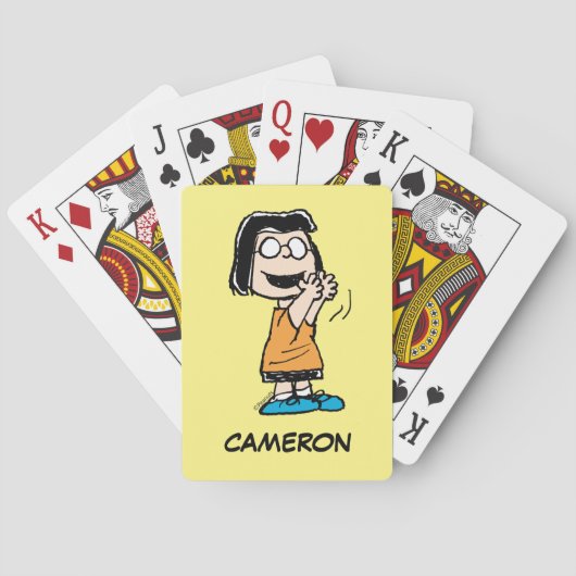 Marcie klapt speelkaarten (Achterkant)