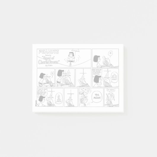 Marcie & Peppermint Patty in het klaslokaal Post-it® Notes (Voorkant)