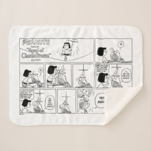 Marcie & Peppermint Patty in het klaslokaal Sherpa Deken