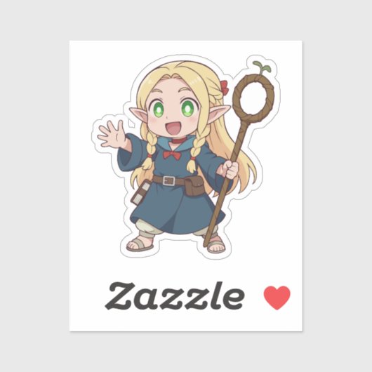 Marcille Chibi Elf Mage Sticker (Vel)