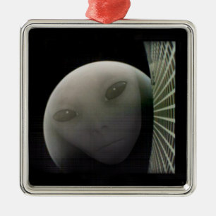 MarCO CubeSat Alien Mars Farewell Metalen Ornament