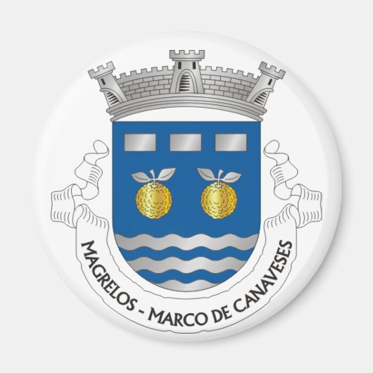 Marco de Canaveses/Magrelos Fridge Magnet (Devant)