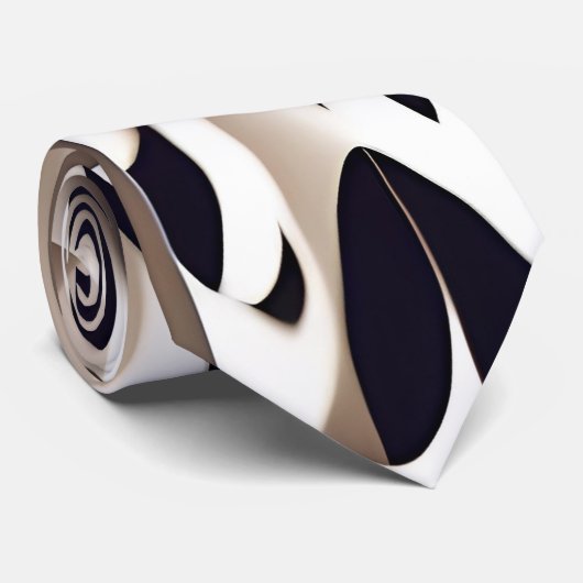 Marco Driehoek Geometrisch Bruin Grijs Patroon Stropdas (Opgerold)