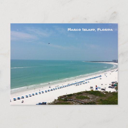 Marco Island Florida Beach Golf of Mexico Briefkaart (Voorkant)