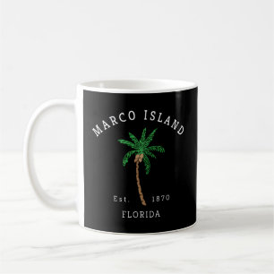 Marco Island Florida Kleurrijke Palm Tree nieuwigh Koffiemok