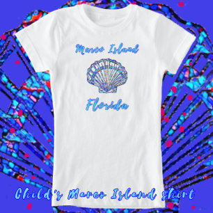 Marco Island Florida Mosaic Seashell T-shirt