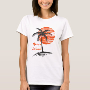 Marco Island Florida Palm Tree T-shirt