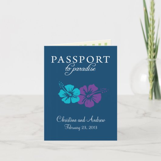 Marco Island Florida Passport Invitation (Devant)