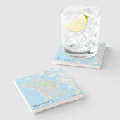 Marco Island kaart onderzetter (Zijkant)