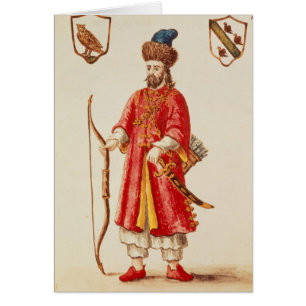 Marco Polo gekleed in Tartar costume