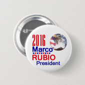Marco RUBIO 2016 Ronde Button 5,7 Cm (Voorkant /achterkant)