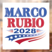 Marco Rubio 2028 (3st) Raamsticker (Vel 2)
