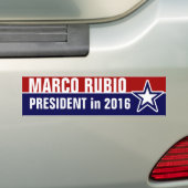 Marco Rubio in 2016 Bumpersticker (Op auto)