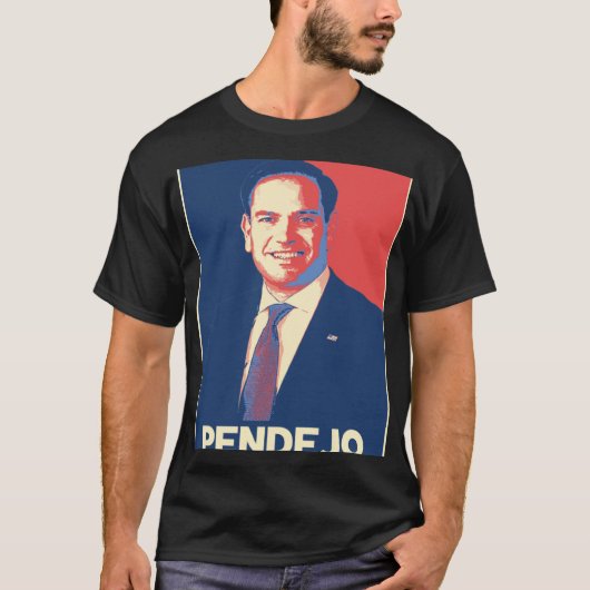 Marco Rubio Pendejo afwezig werkt niet T-shirt (Voorkant)