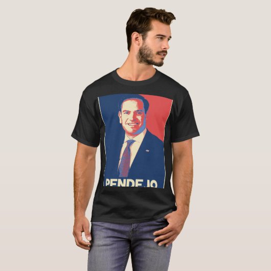 Marco Rubio Pendejo afwezig werkt niet T-shirt (Voorkant volledig)