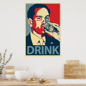 Marco Rubio - Poster parodique "Drink" Obama (Cuisine)