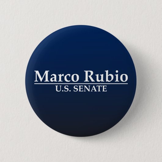 Marco Rubio voor de Amerikaanse Senaat Ronde Button 5,7 Cm (Voorkant)
