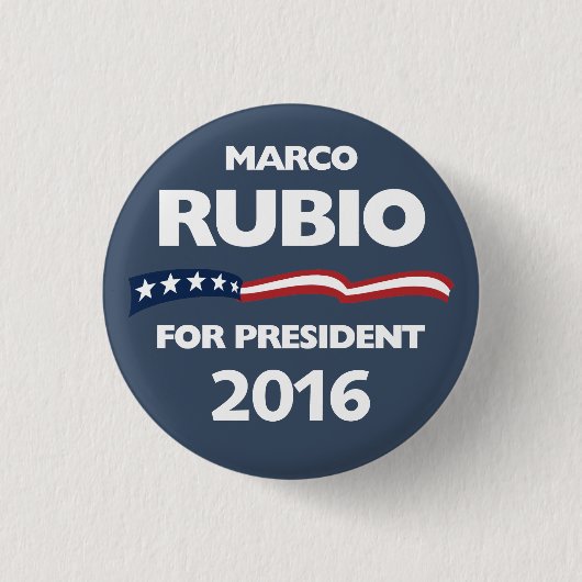 Marco Rubio voor president 2016 Ronde Button 3,2 Cm (Voorkant)