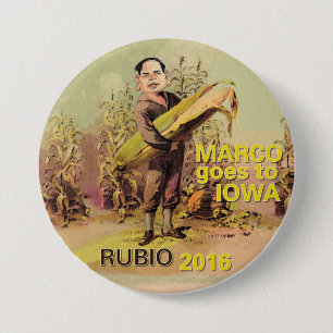 Marco Rubio voor President 2016 Ronde Button 7,6 Cm