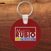 Marco Rubio voor President V1 Sleutelhanger (Voorkant)