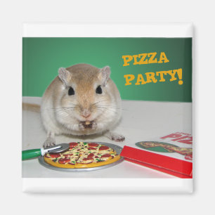 Marco the Gerbil's Pizza Party Magnet Magneet