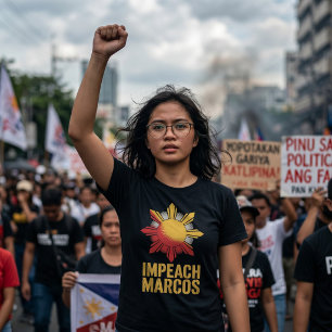 Marcos Aanklagen Filipijnse Corruptie Protest T-shirt
